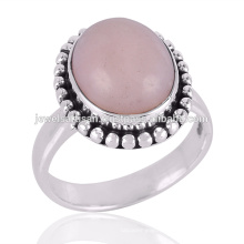 Pink Opal Gemstone 925 Sterling Silver Ring Jewelry